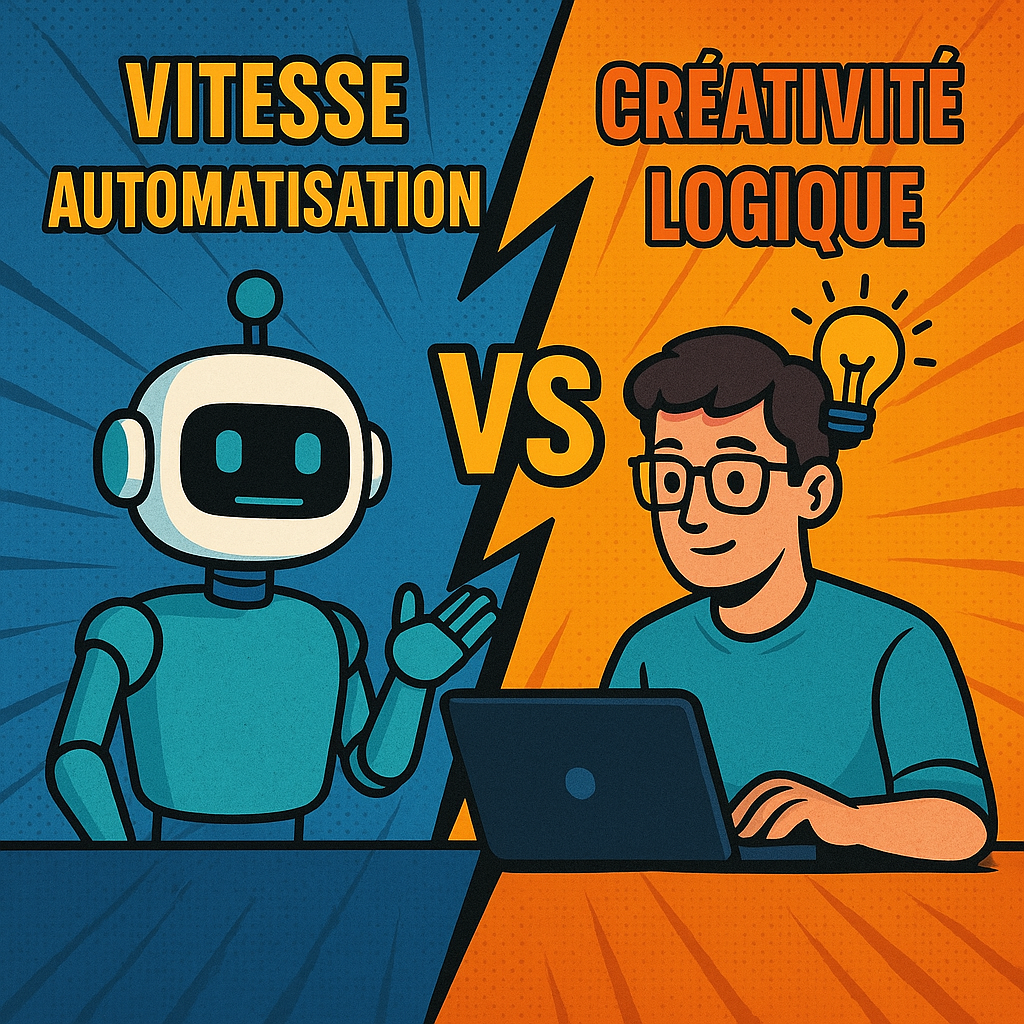 Illustration de la collaboration entre IA et développeur